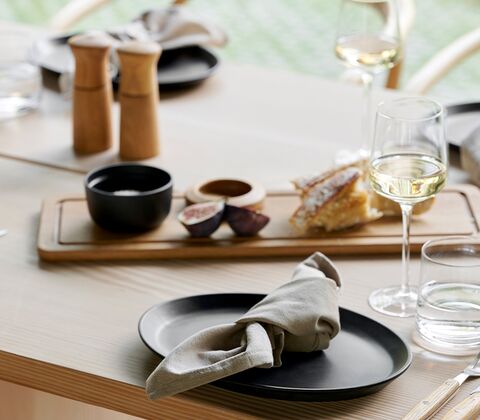 Morsø Forno steaktallerken i sort stentøj 2 stk. 28x20 cm