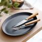 Morsø Forno steaktallerken i sort stentøj 2 stk. 28x20 cm