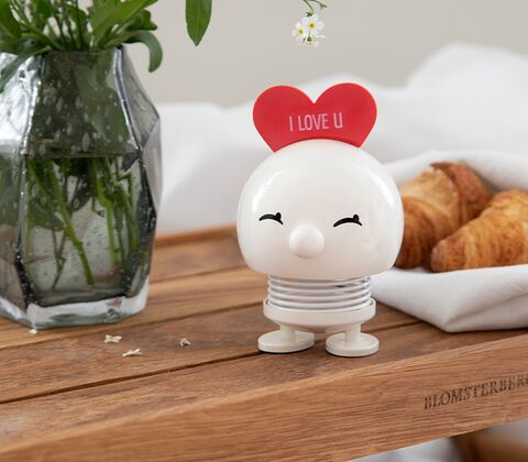 Hoptimist Bimble Love medium hvid 12 cm