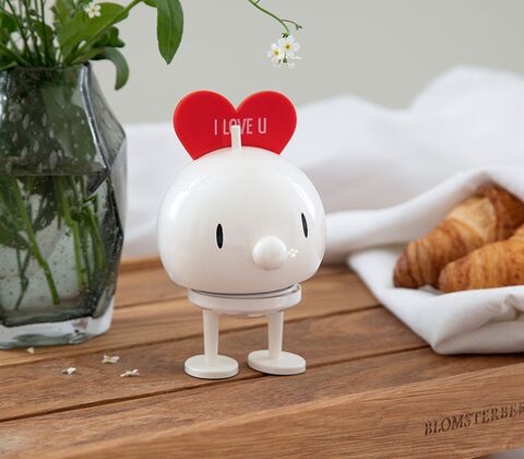 Hoptimist Bumble Love medium hvid 12 cm
