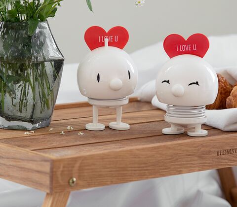 Hoptimist Bumble Love medium hvid 12 cm