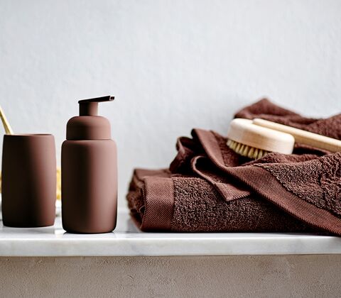 Södahl Organic Comfort håndklæde coffee brown 50x100 cm
