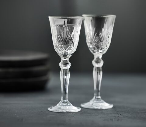 Lyngby Glas Melodia snapseglas 5 cl 4 stk.