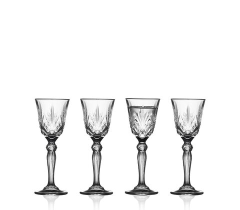 Lyngby Glas Melodia snapseglas 5 cl 4 stk.