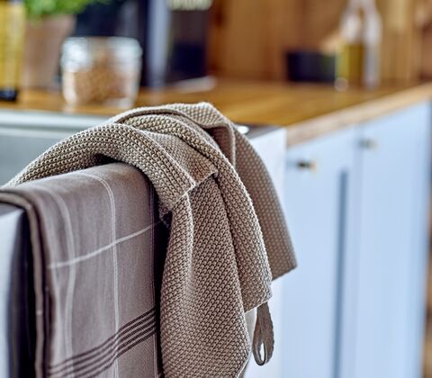 Södahl Minimal viskestykke taupe 50x70 cm