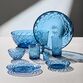 Lyngby Glas Sorrento vinglas blå 29 cl 4 stk.