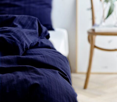 Södahl Noble sengetøj navy blue 140x200 cm