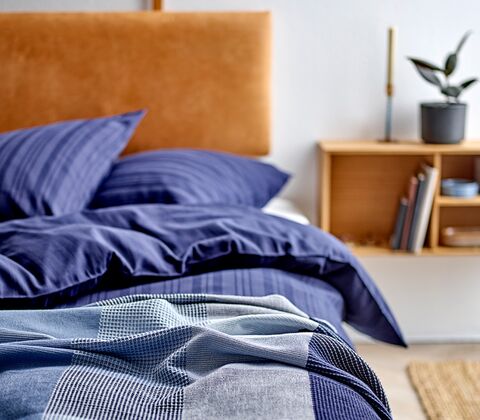 Södahl Noble sengetøj navy blue 140x200 cm