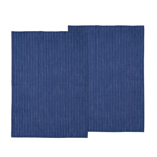 Södahl Organic Line viskestykke 2 stk royal blue 50x70 cm