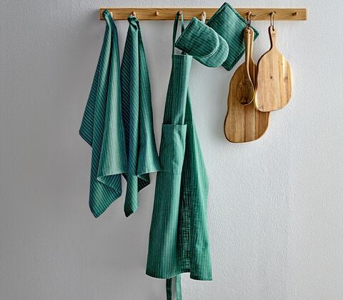 Södahl Organic Line forklæde grøn 70x91 cm
