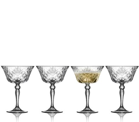 Lyngby Glas Melodia champagneskål 4 stk. 26 cl