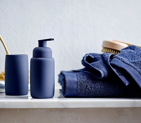 Södahl Organic Comfort håndklæde navy blue 40x60 cm
