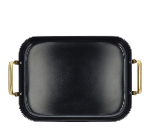 Holm Brasserie bradepande med keramisk belægning sort 34x26x8 cm 