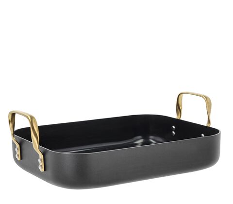 Holm Brasserie bradepande med keramisk belægning sort 34x26x8 cm 