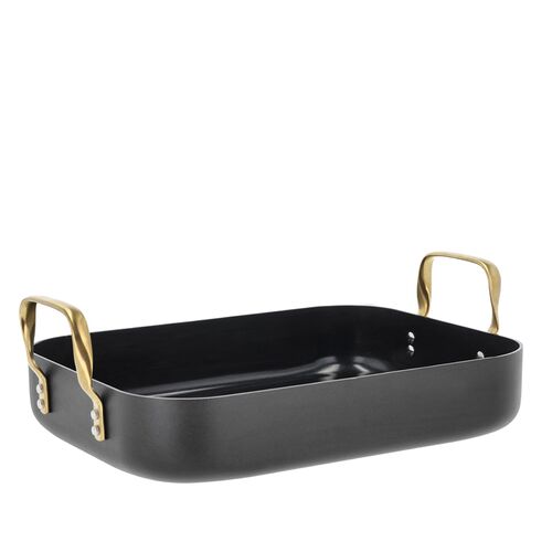 Holm Brasserie bradepande med keramisk belægning sort 34x26x8 cm 