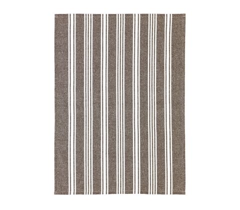 Bastian Recycle Eco Stripe viskestykke brun 70x50 cm