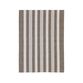 Bastian Recycle Eco Stripe viskestykke brun 70x50 cm
