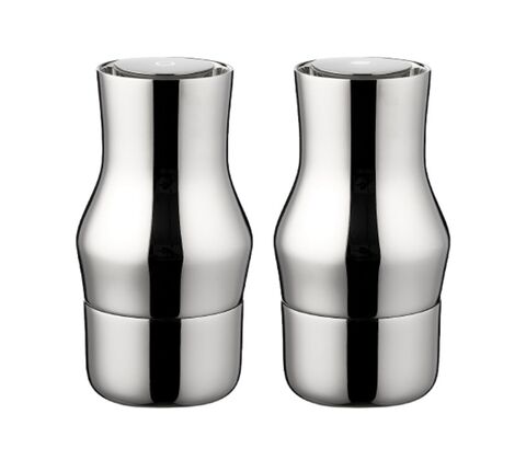 Gense Dorotea salt- og peberkværnsæt blankt stål H14 cm