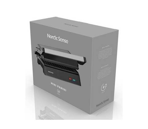Nordic Sense mini paninigrill sort 1000 watt 