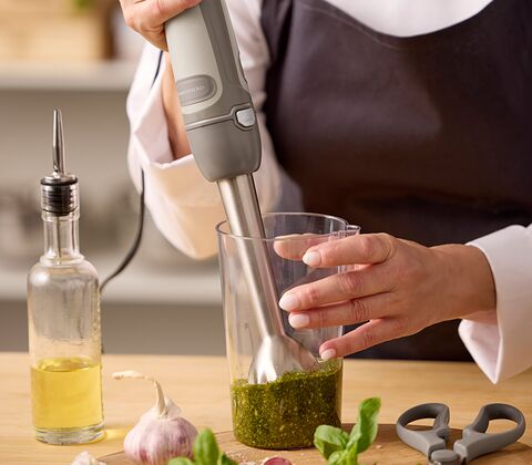 Blomsterbergs stavblendersæt latte 1000 watt