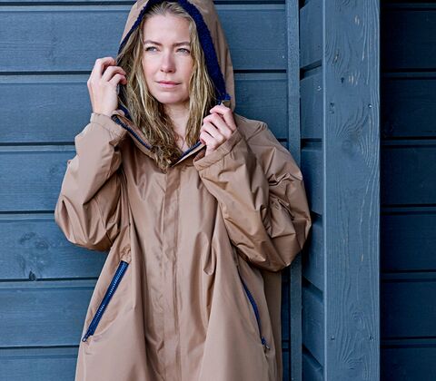 Södahl North vinterbadekåbe sand L/XL