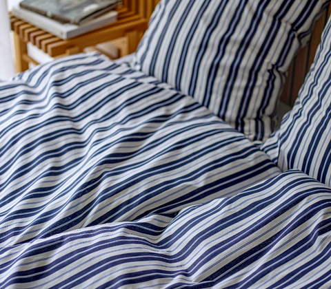 Södahl Flow sengesæt mørkeblå 140x200 cm