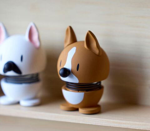 Hoptimist Corgi figur XS brun H 6 cm