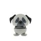 Hoptimist Mops figur XS grå H 4,9 cm
