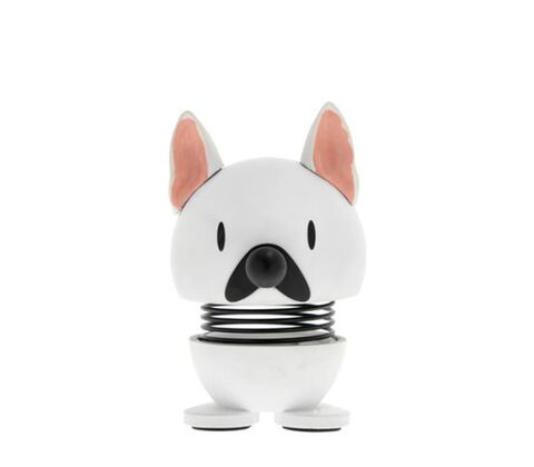 Hoptimist Fransk Bulldog figur XS hvid H 6 cm