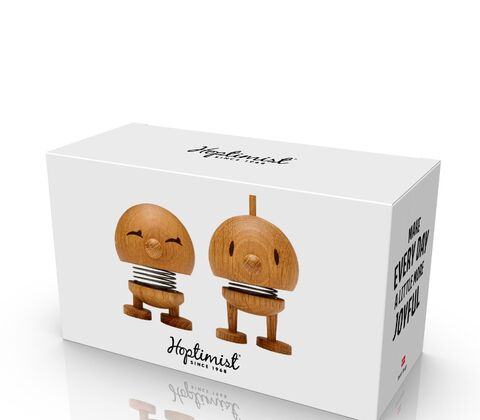 Hoptimist Bimble og Bumble figur egetræ H 7,5 cm 2 stk.