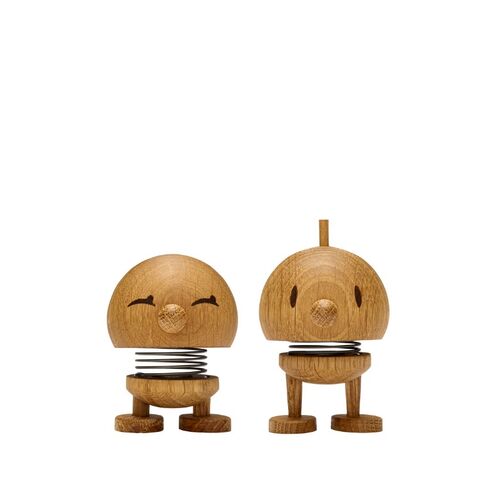 Hoptimist Bimble og Bumble figur egetræ H 7,5 cm 2 stk.