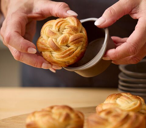 Blomsterbergs muffinform silikone latte 6 stk.
