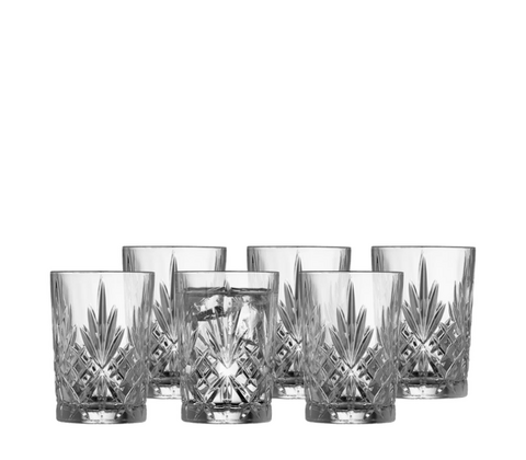 Lyngby Glas Melodia vandglas klar glas 6 stk. 25 cl 