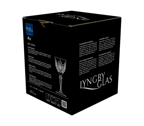 Lyngby Glas Melodia portvinsglas 4 stk. 14 cl