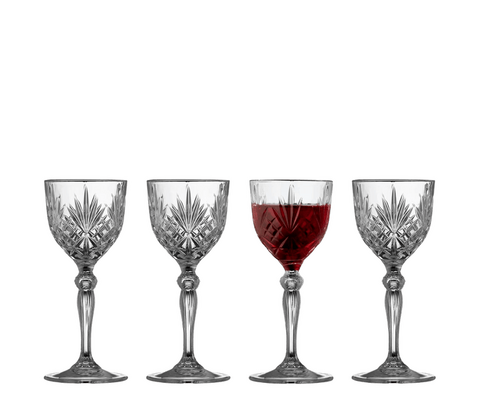 Lyngby Glas Melodia portvinsglas 4 stk. 14 cl