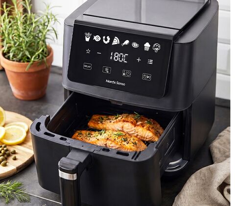 Nordic Sense airfryer 6,5 liter sort 1700 watt 