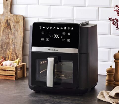 Nordic Sense airfryer 9 liter sort 2000 watt 