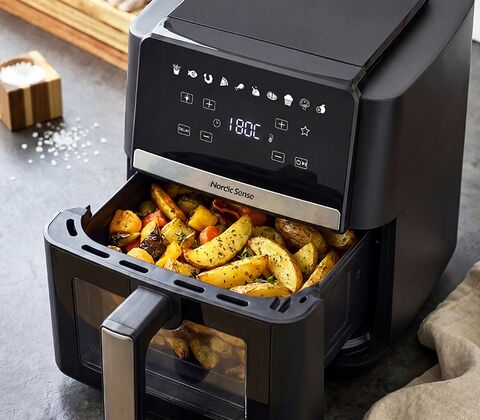 Nordic Sense airfryer 9 liter sort 2000 watt 