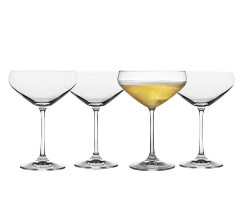 Lyngby Glas Juvel champagneskål 34 cl 4 stk