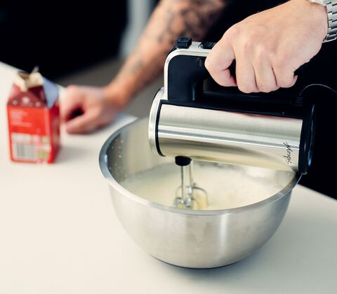 Sobczyk røreskålesæt med låg og silikonebund 3 stk. rustfrit stål