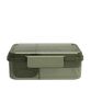 SNAXX madkasse med 3 rum 1,6 liter grøn