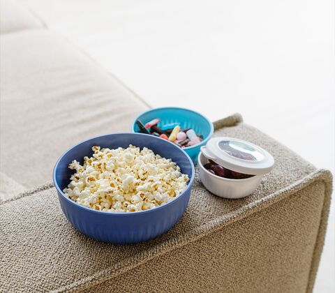 Scandinavian Collection Rillet skålesæt plast assorteret 4 stk