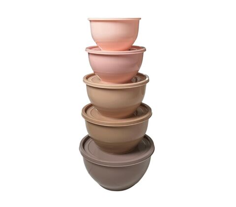 Scandinavian Collection skålesæt med låg assorteret 5 dele