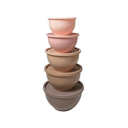 Scandinavian Collection skålesæt med låg assorteret 5 dele