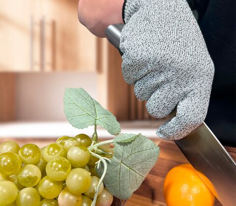 HouseByUs skæreresistent handske L/XL grå 1 stk.