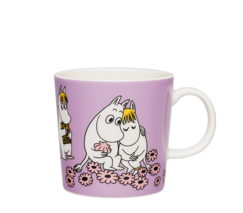 Moomin Arabia Kærester krus lyselilla 30 cl