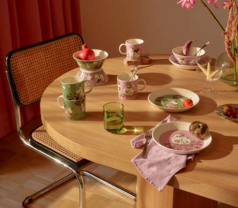 Moomin Arabia Kærester krus lyselilla 30 cl