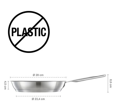 Fiskars All Steel stegepande keramisk belægning 28 cm