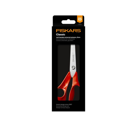 Fiskars Classic universalsaks venstrehåndet orange 21 cm