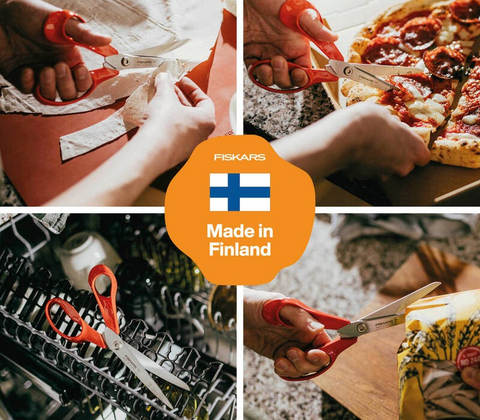 Fiskars Classic universalsaks venstrehåndet orange 21 cm